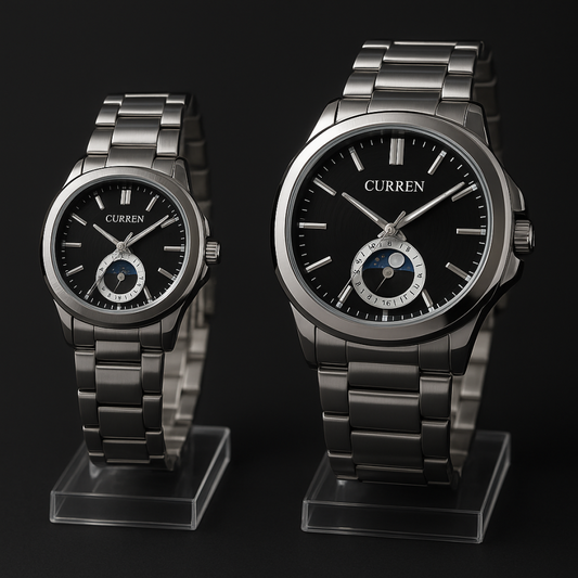 Stainless Steel Couple Watch
